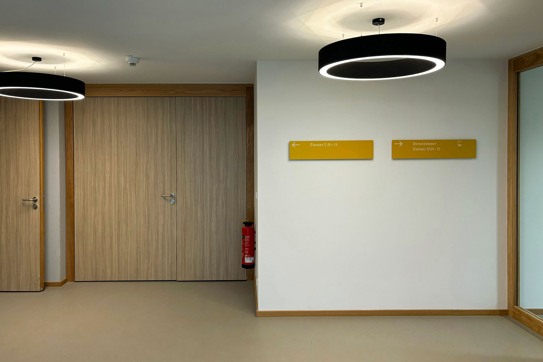 Pflegeheim Hechinger Eck, Leitsystem, Orientierungssystem, Signaletik